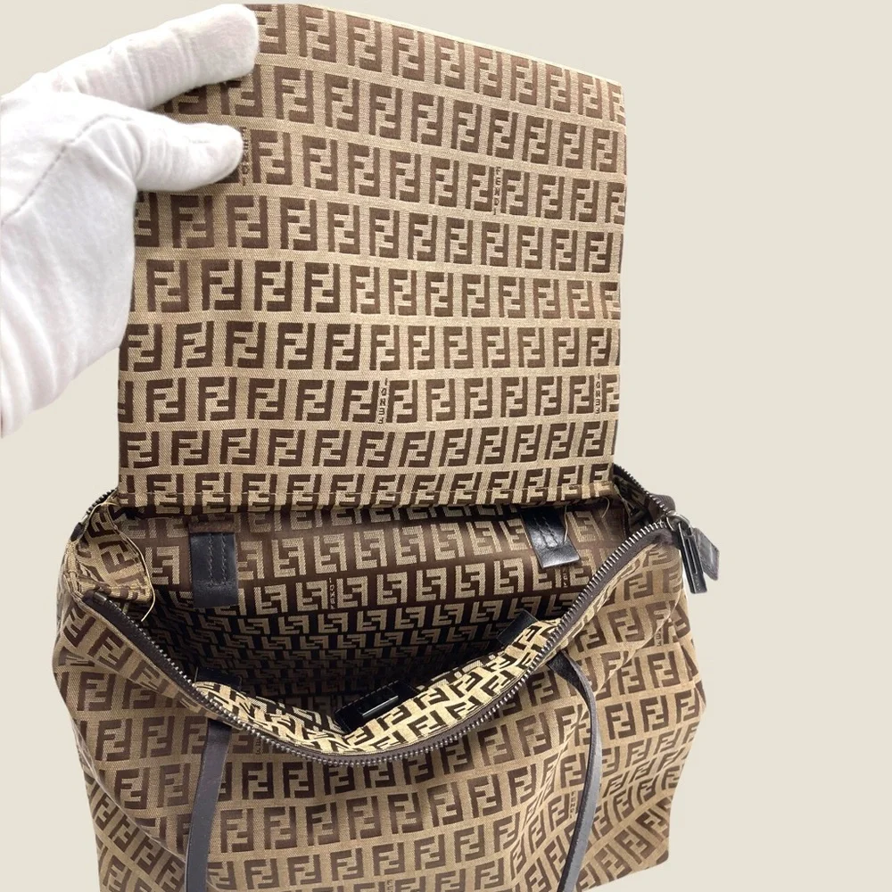 ✨SOLD✨Authentic Fendi Zucca Canvas Tote Bag - Picture 14 of 16
